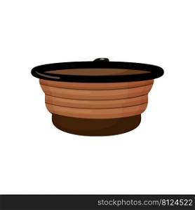 dish bowl pet color icon vector. dish bowl pet sign. isolated symbol illustration. dish bowl pet color icon vector illustration