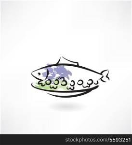 dish fish icon