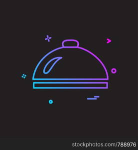 Dish icon design vector