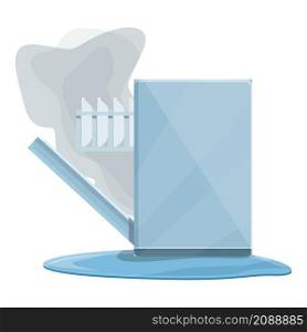 Dishwasher trouble icon cartoon vector. Dish machine. Broken dishware. Dishwasher trouble icon cartoon vector. Dish machine