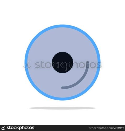 Disk, Cd, Media, Video Abstract Circle Background Flat color Icon