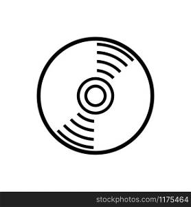 disk - compact disk icon vector design template