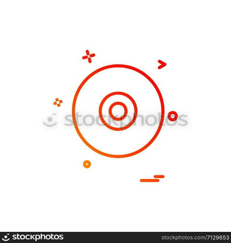 Disk icon design vector