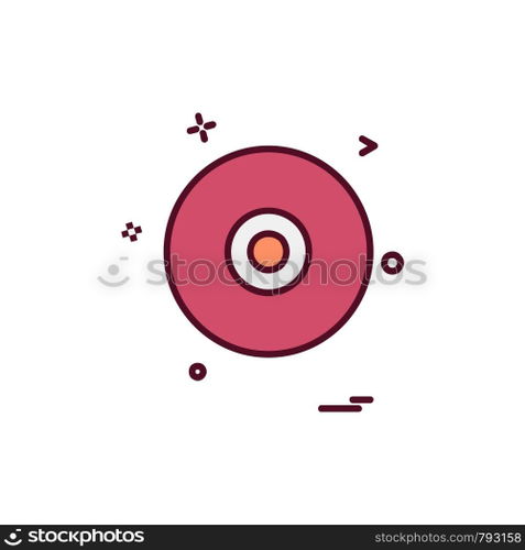 Disk icon design vector