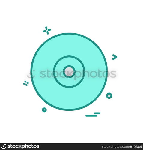 Disk icon design vector