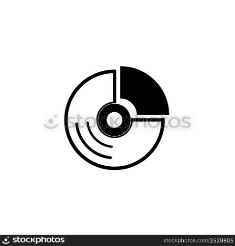 disk icon logo vector design template