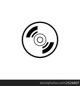 disk icon logo vector design template