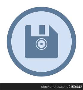 diskette circle icon