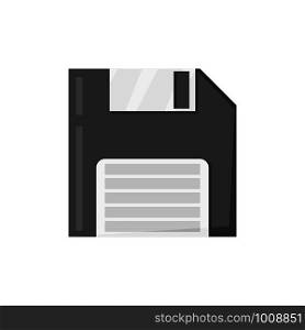 diskette, flexible magnetic disk in flat style, vector. diskette, flexible magnetic disk in flat style
