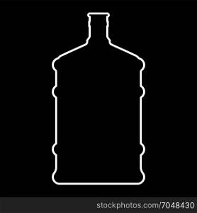 Dispenser large bottles white color icon .