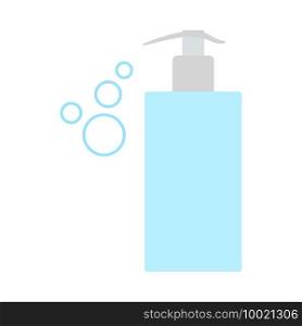 Dispenser Of Liquid Soap Icon. Flat Color Design. Vector Illustration.