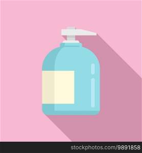 Dispenser soap icon. Flat illustration of dispenser soap vector icon for web design. Dispenser soap icon, flat style