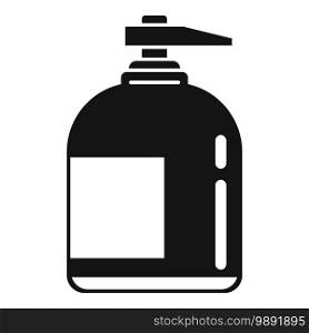 Dispenser soap icon. Simple illustration of dispenser soap vector icon for web design isolated on white background. Dispenser soap icon, simple style