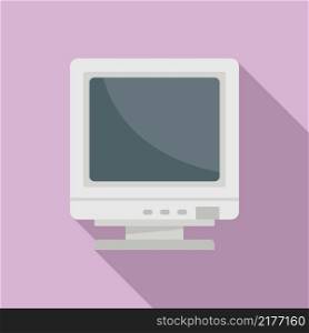 Display icon flat vector. Pc desktop. Computer screen. Display icon flat vector. Pc desktop