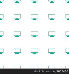 Display pointer icon pattern seamless white Vector Image