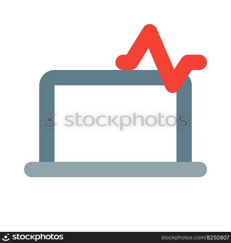 Displaying analytics or content on desktop screen.