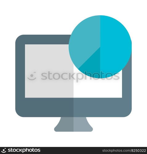 Displaying data visually in circular graph format.