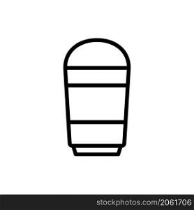 disposable coffee cup icon line style