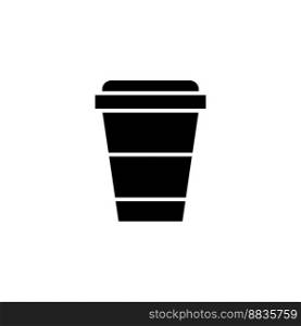 Disposable cup icon vector design templates isolated on white background