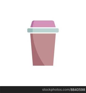 Disposable cup icon vector design templates simple and elegant color