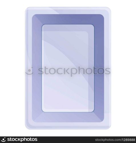 Disposable plate icon. Cartoon of disposable plate vector icon for web design isolated on white background. Disposable plate icon, cartoon style