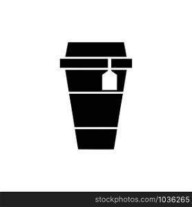 Disposable Tea Cup icon vector