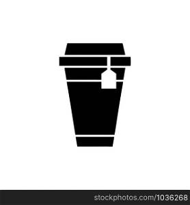 Disposable Tea Cup icon vector