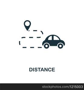 Distance icon. Premium style design from collection. UX and UI. Pixel perfect distance icon for web design, apps, software, printing usage.. Distance icon. Premium style design from icon collection. UI and UX. Pixel perfect Distance icon for web design, apps, software, print usage.