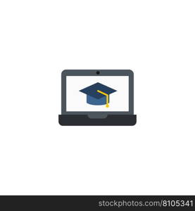 Distance learning creative icon from e-learning Vector Image