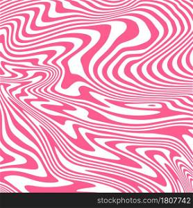 Distorted ink stripes square background