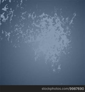 Distress blue urban used texture. Brushed paint cover. Empty aging design element. Grunge rough dirty background. Overlay aged grainy messy template. Renovate wall frame grimy backdrop. EPS10 vector. Blue Grunge Background
