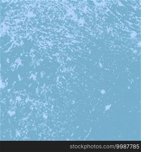 Distress blue urban used texture. Brushed paint cover. Empty aging design element. Grunge rough dirty background. Overlay aged grainy messy template. Renovate wall frame grimy backdrop. EPS10 vector. Blue Grunge Background