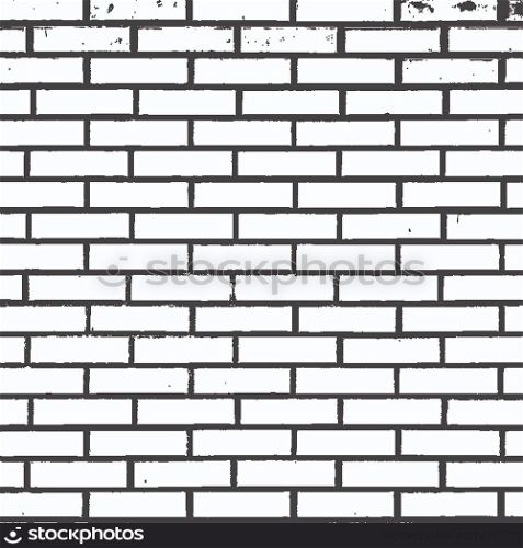 Distress Brick Wall Overlay Texture For Your Design. EPS10 vector.