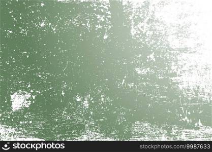 Distress green background. Grunge dirty texture. Damaged painted color painted wall. Creative peeled design template. EPS10 vector.. Green Grunge Background