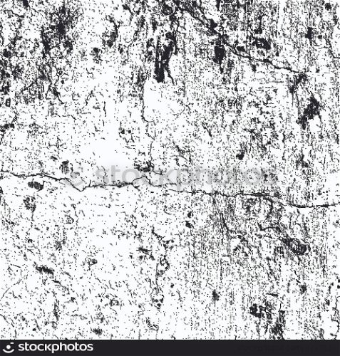 Distressed Cracked Plaster Overlay Texture. EPS10 vector.
