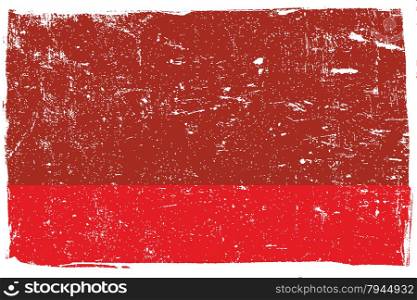 Distressed Red Texture with white borders for your design, horizontal orientation. EPS10 vector.