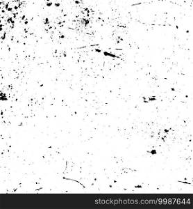 Distressed spray grainy overlay texture. Grunge dust messy background. Dirty powder rough empty cover template. Aged splatter crumb wall backdrop. Weathered drips aging design element. EPS10 vector.. Grunge Grainy Background