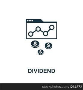 Dividend icon vector illustration. Creative sign from passive income icons collection. Filled flat Dividend icon for computer and mobile. Symbol, logo vector graphics.. Dividend vector icon symbol. Creative sign from passive income icons collection. Filled flat Dividend icon for computer and mobile