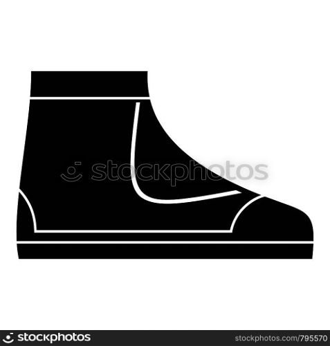 Diving boot icon. Simple illustration of diving boot vector icon for web design isolated on white background. Diving boot icon, simple style