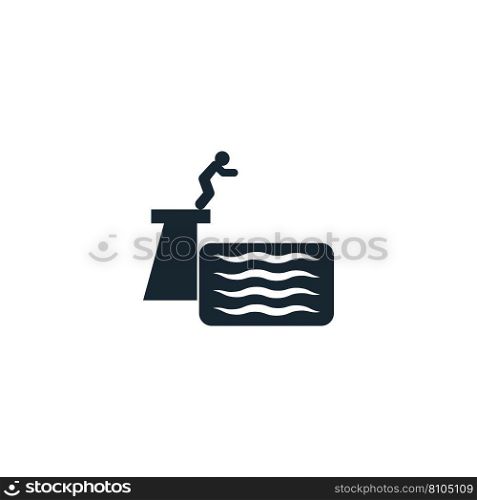 Diving creative icon from sport icons collection Vector Image