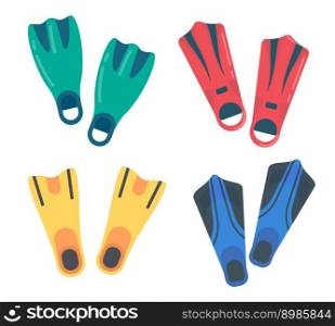 Diving fins. Underwater swimming aids. For rest during the holidays