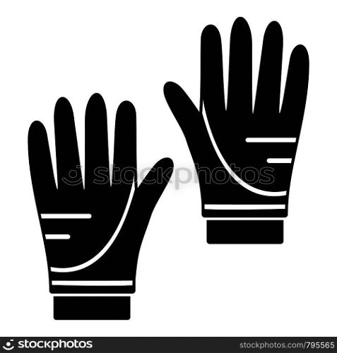 Diving gloves icon. Simple illustration of diving gloves vector icon for web design isolated on white background. Diving gloves icon, simple style