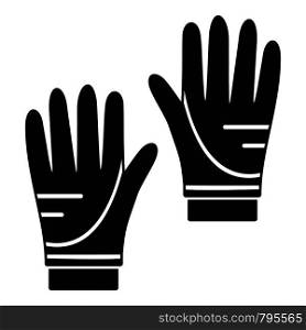 Diving gloves icon. Simple illustration of diving gloves vector icon for web design isolated on white background. Diving gloves icon, simple style