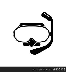 Diving goggles icon symbol,illustration design template.