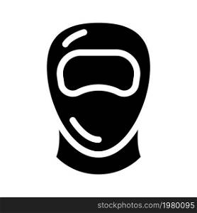 diving helmet glyph icon vector. diving helmet sign. isolated contour symbol black illustration. diving helmet glyph icon vector illustration