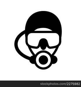 Diving mask icon vector design template