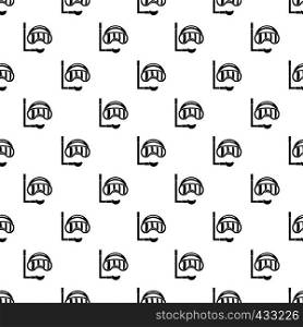 Diving mask pattern seamless in simple style vector illustration. Diving mask pattern vector