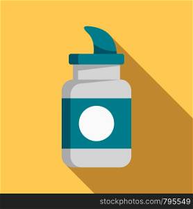Diving pill icon. Flat illustration of diving pill vector icon for web design. Diving pill icon, flat style