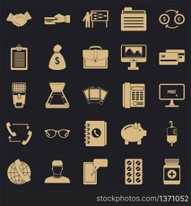 Division icons set. Simple set of 25 division vector icons for web for any design. Division icons set, simple style