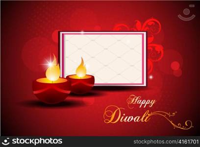 diwali card vector illustration